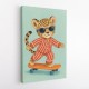 Skateboarding Leopard