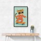 Skateboarding Leopard