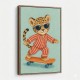 Skateboarding Leopard