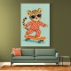 Skateboarding Leopard