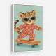 Skateboarding Leopard