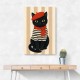 French Cat With Scarf