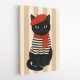 French Cat With Scarf