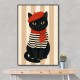 French Cat With Scarf