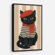 French Cat With Scarf