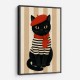 French Cat With Scarf