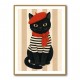 French Cat With Scarf