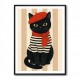 French Cat With Scarf