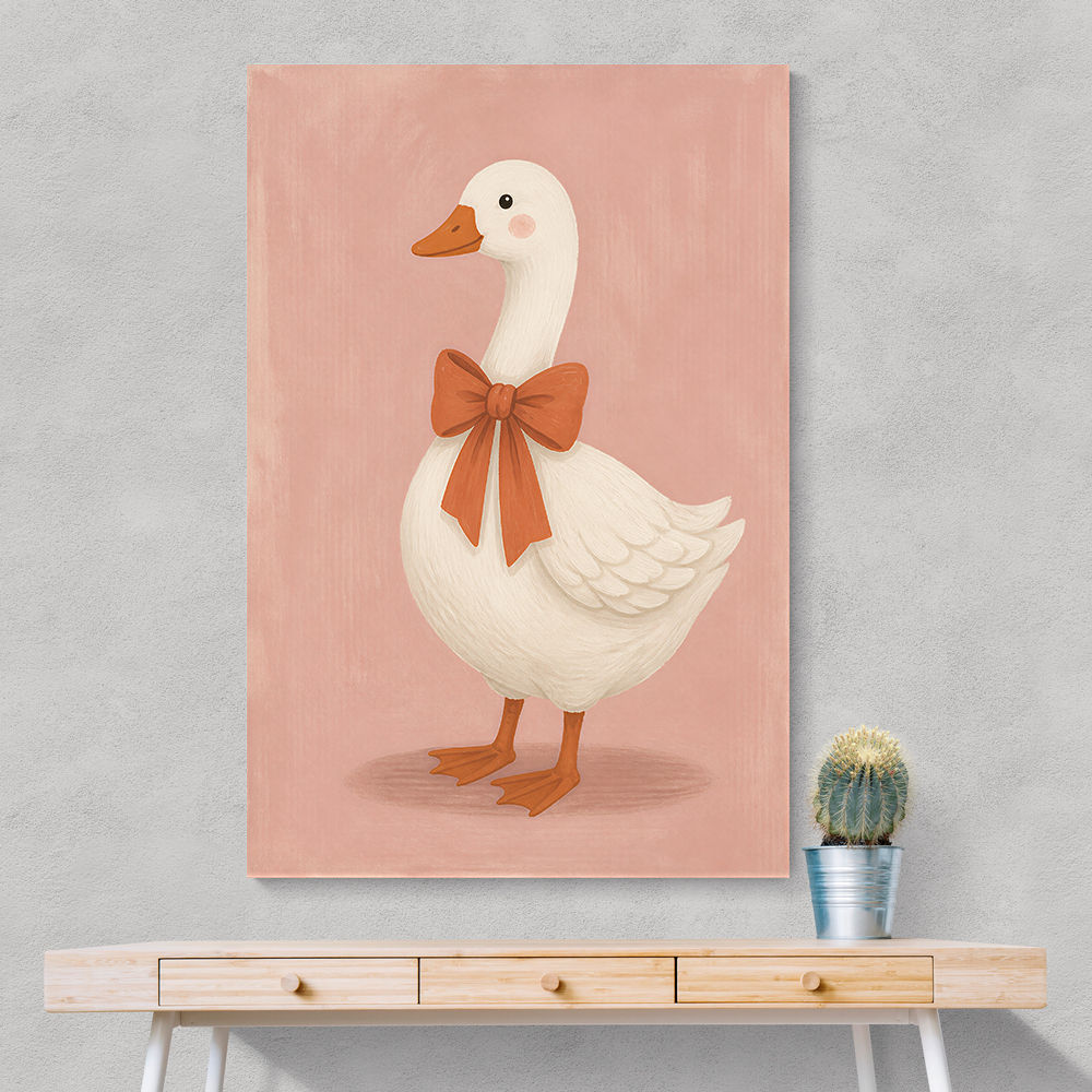 Goose With Bow