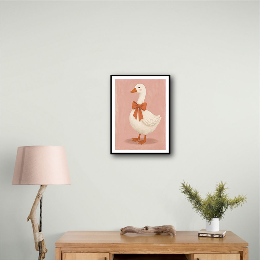 Goose With Bow