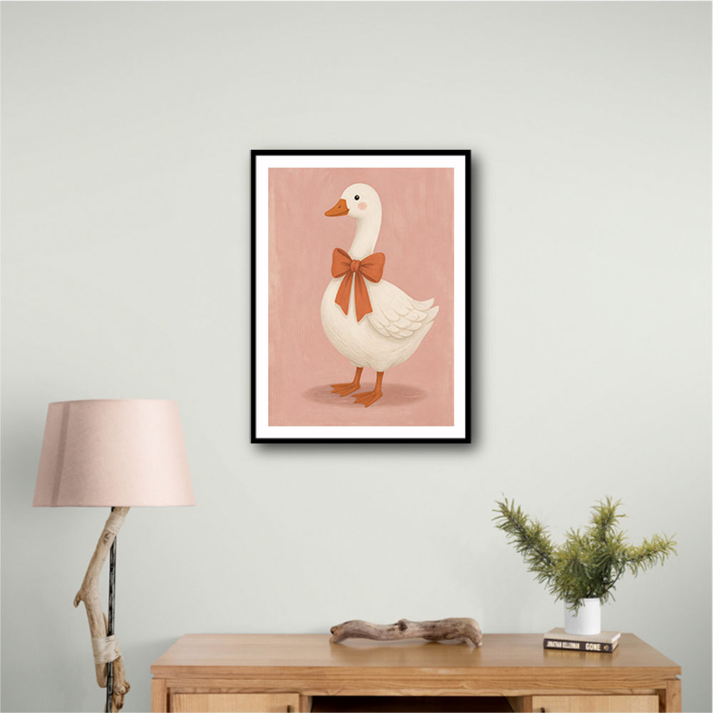 Goose With Bow
