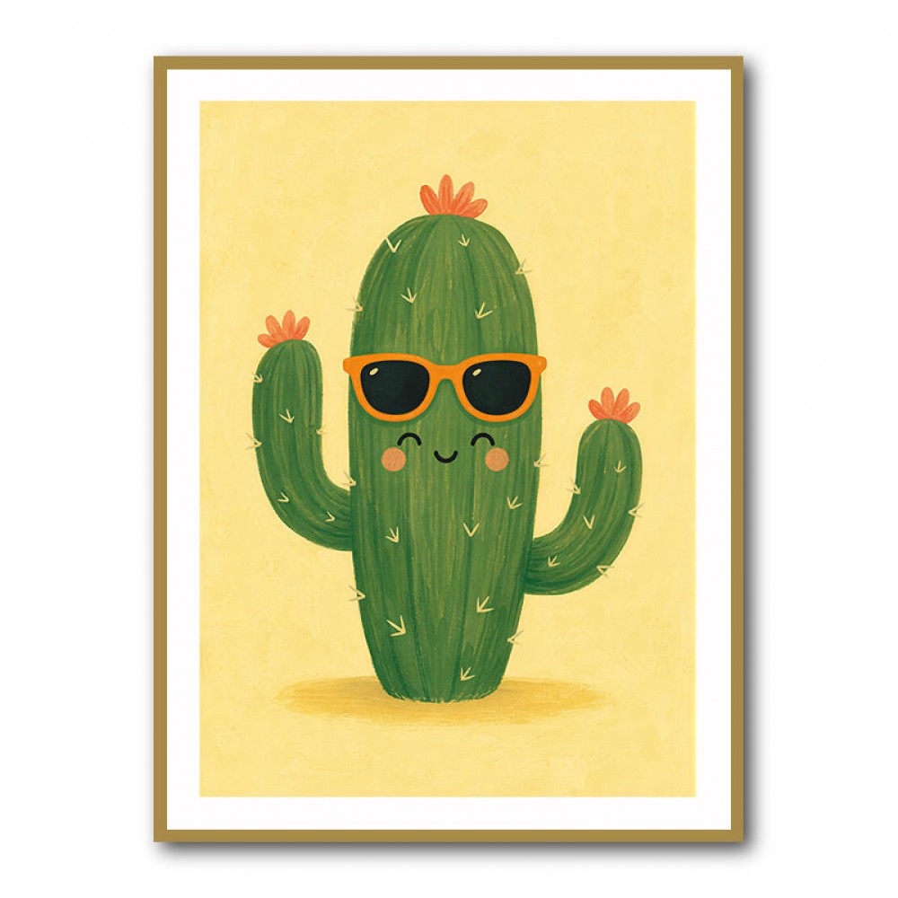 Cactus With Sunglasses