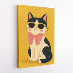 Cat With Pink Bow