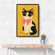 Cat With Pink Bow
