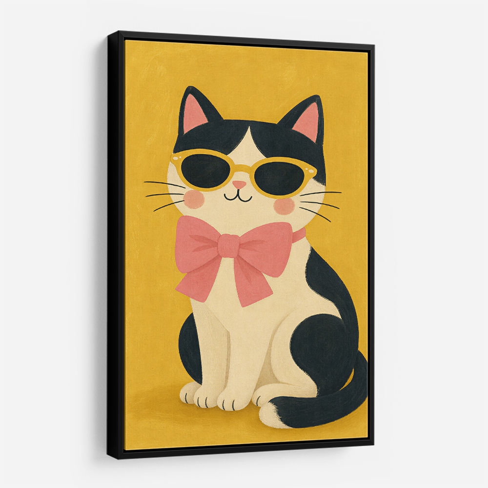 Cat With Pink Bow