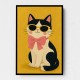 Cat With Pink Bow