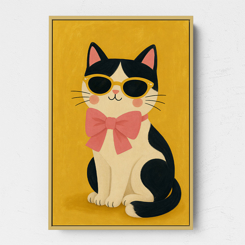 Cat With Pink Bow