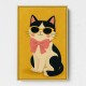 Cat With Pink Bow