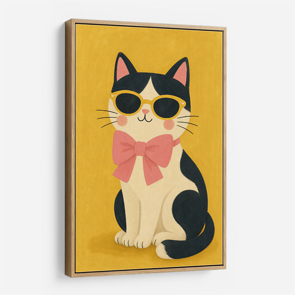 Cat With Pink Bow