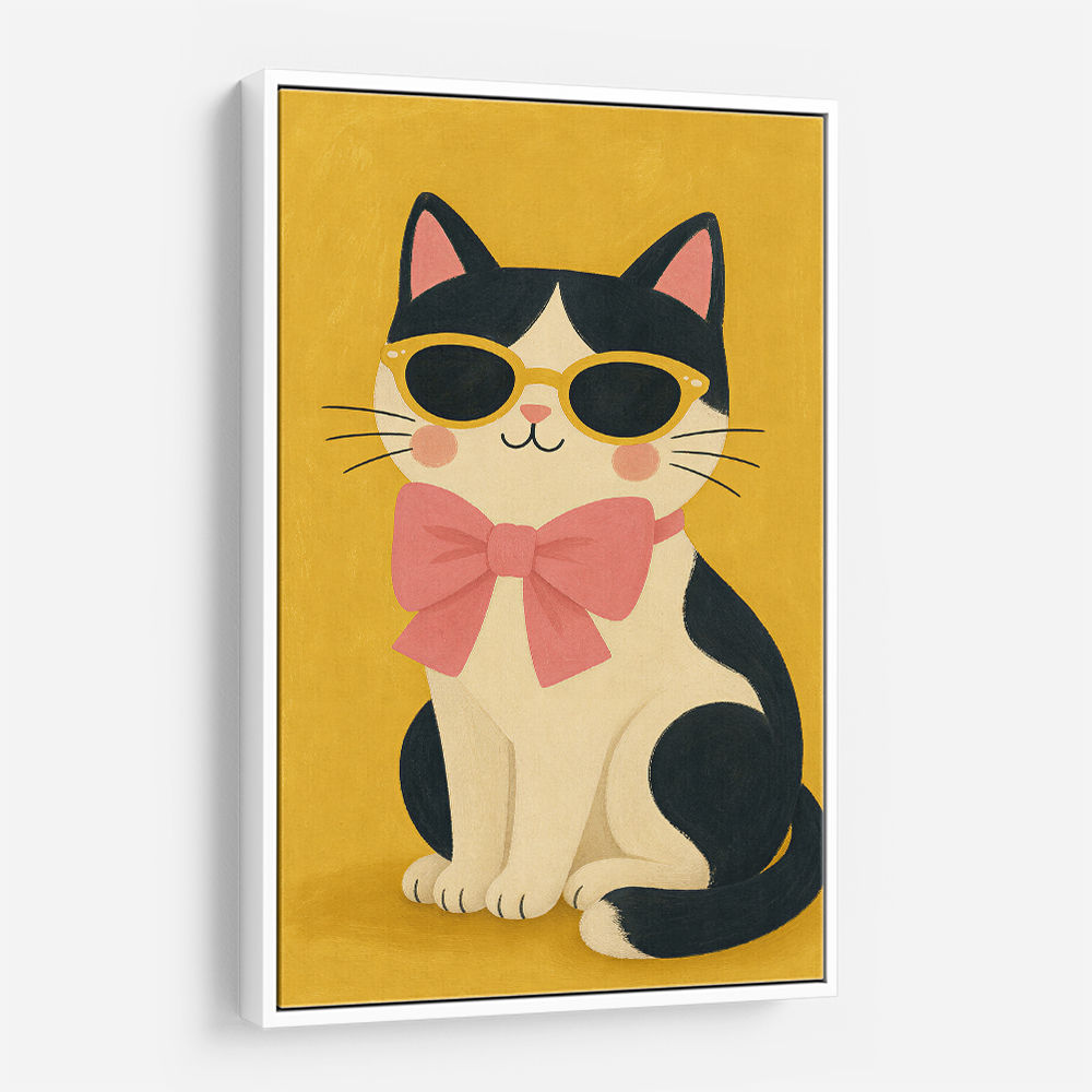 Cat With Pink Bow