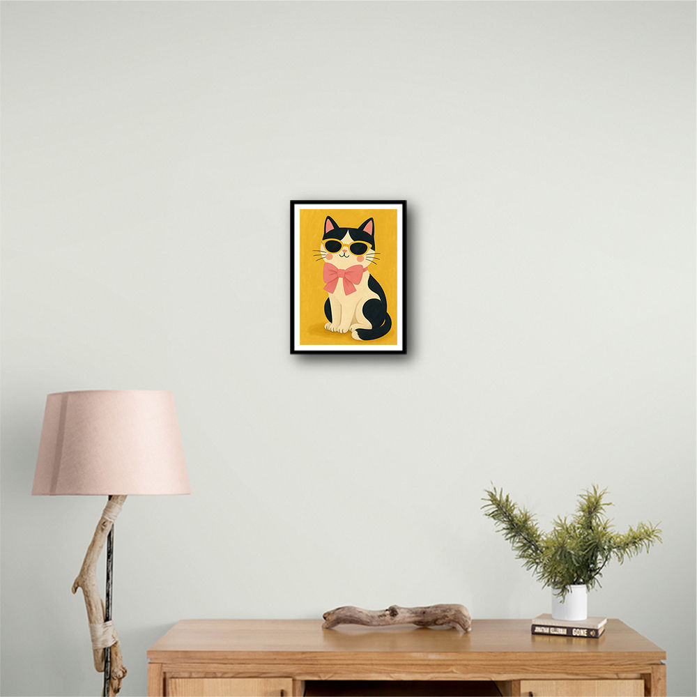 Cat With Pink Bow
