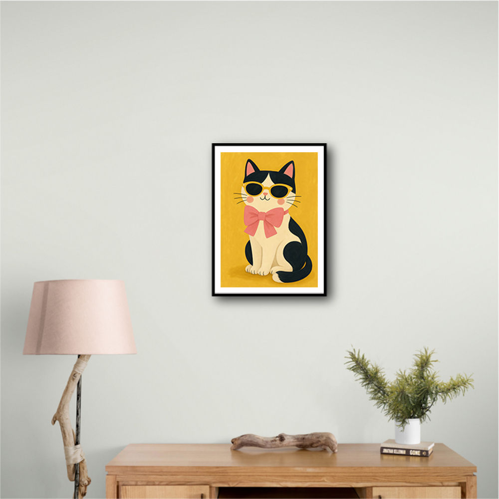 Cat With Pink Bow