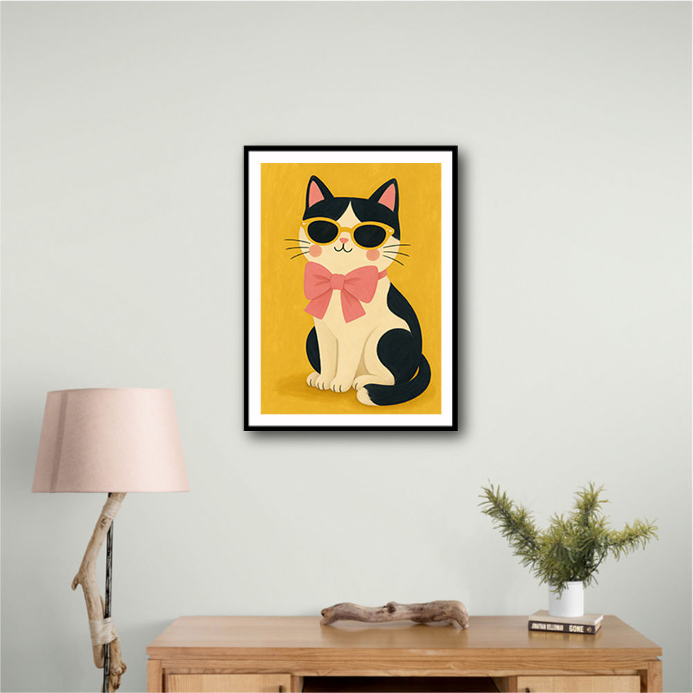 Cat With Pink Bow