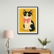 Cat With Pink Bow