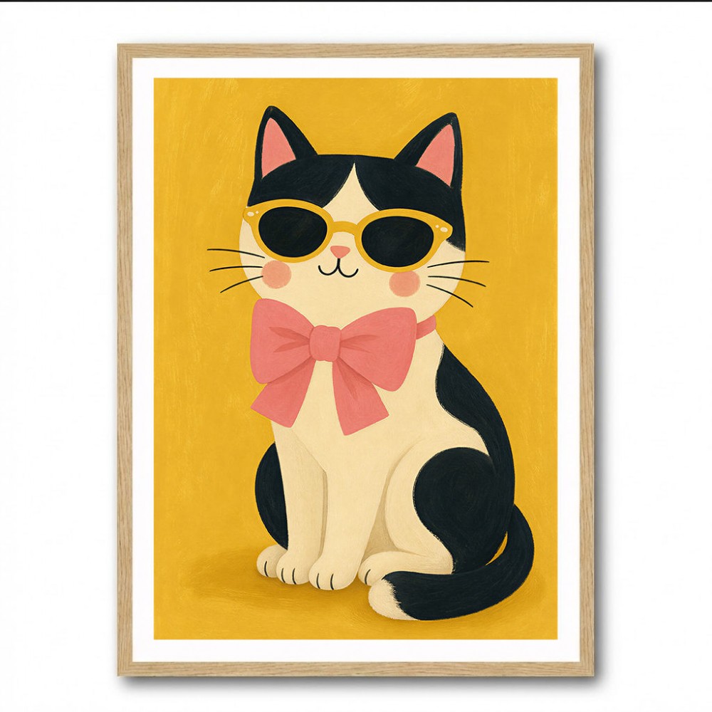 Cat With Pink Bow