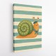 Snail in Summer Stripes