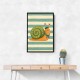 Snail in Summer Stripes