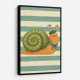 Snail in Summer Stripes