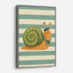 Snail in Summer Stripes