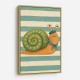 Snail in Summer Stripes