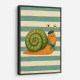 Snail in Summer Stripes