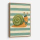 Snail in Summer Stripes