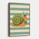 Snail in Summer Stripes