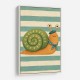 Snail in Summer Stripes