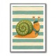 Snail in Summer Stripes
