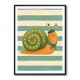 Snail in Summer Stripes