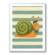 Snail in Summer Stripes