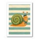 Snail in Summer Stripes
