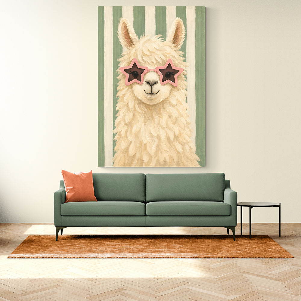 Llama With Star Glasses