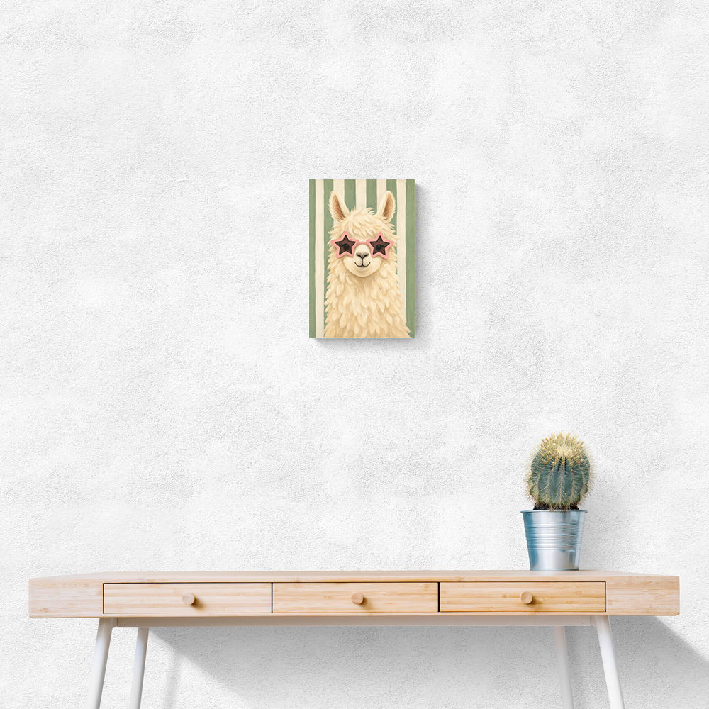 Llama With Star Glasses