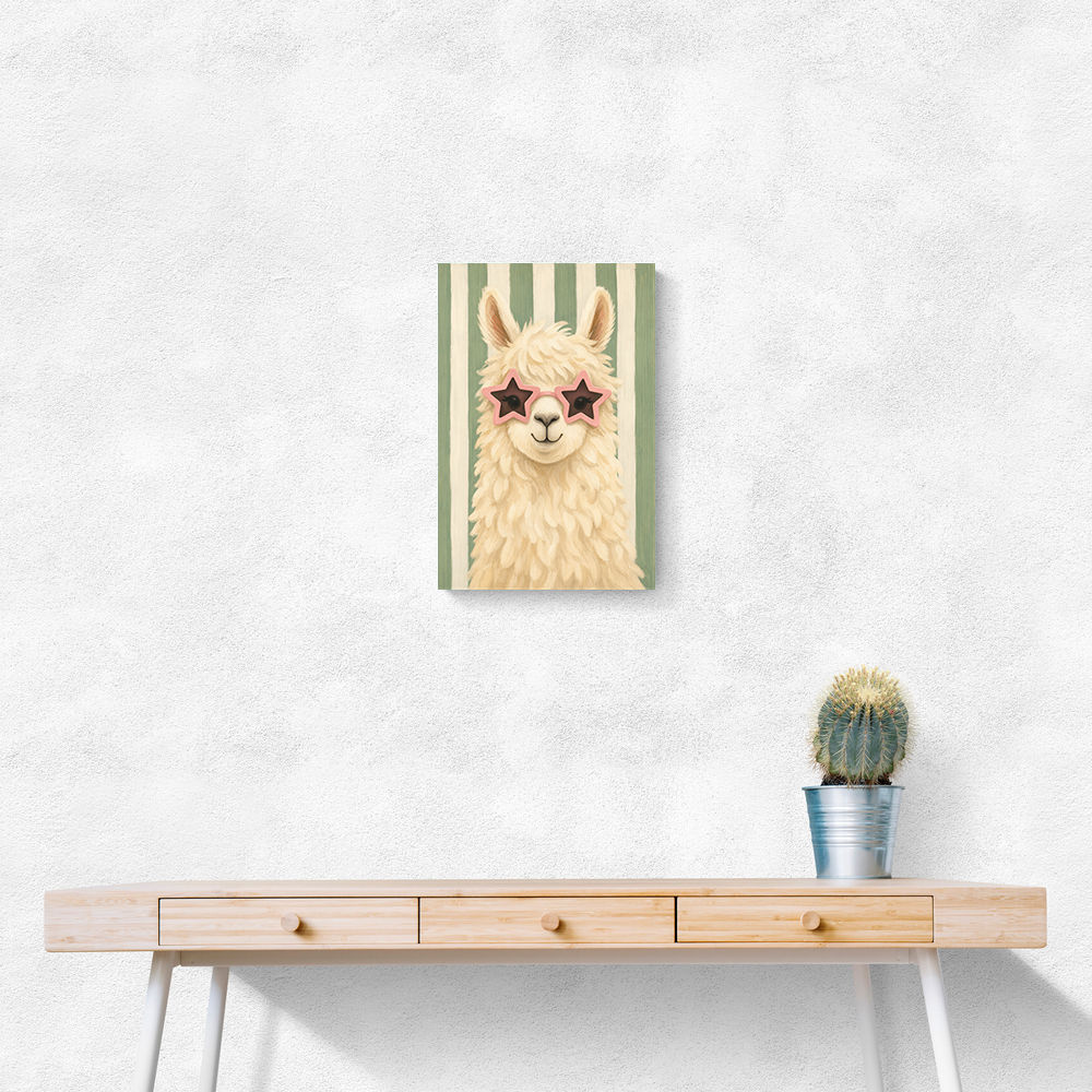Llama With Star Glasses