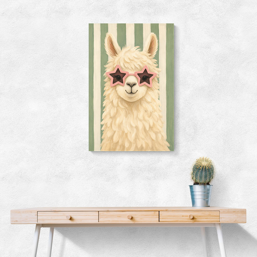 Llama With Star Glasses