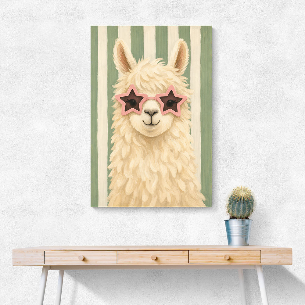 Llama With Star Glasses
