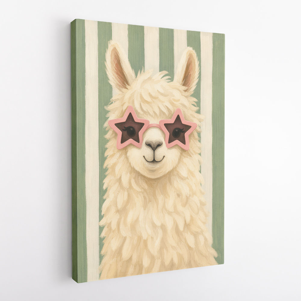 Llama With Star Glasses