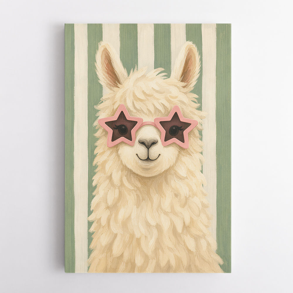 Llama With Star Glasses