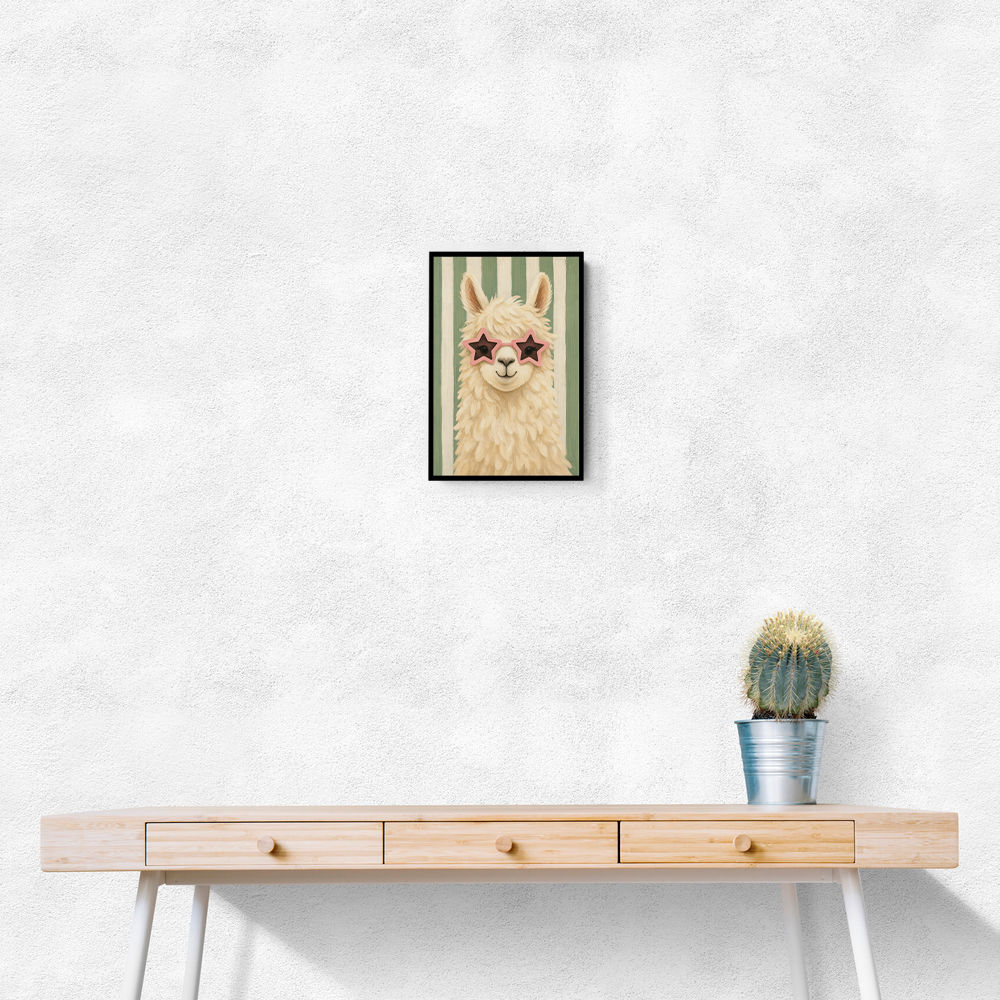 Llama With Star Glasses